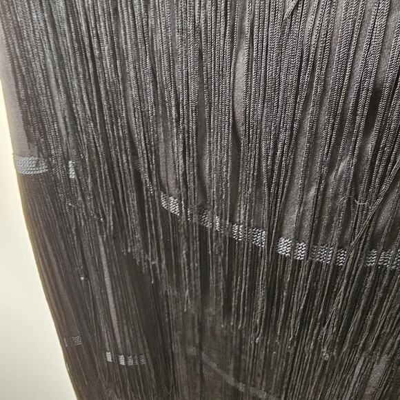 Black Fringe Flapper Dress NWT | Ashley Stewart 20 | Gatsby Party Formal - Picture 9 of 9